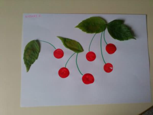 Cherry Collage Craft For Kids Cherry Crafts & Activities for Kids