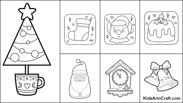 Christmas Coloring Pages For Kids – Free Printables - Kids Art & Craft