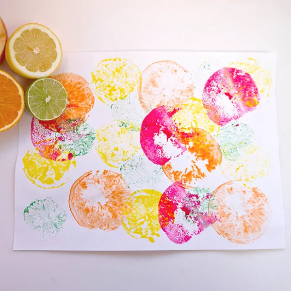 Citrus Painting Art For Kids