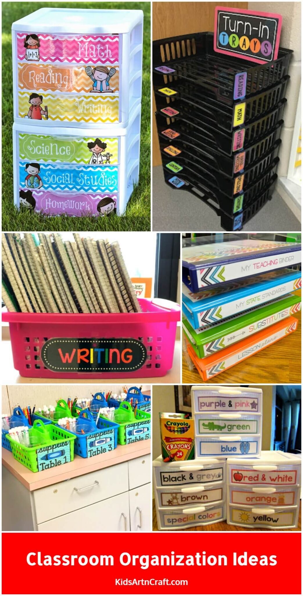 Classroom Organization Ideas For Kindergarten Kids Art & Craft