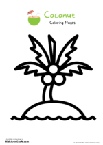 Coconut Coloring Pages For Kids – Free Printables - Kids Art &amp; Craft