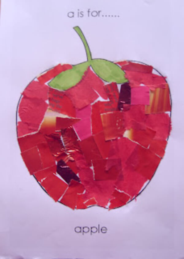 A is For Apple Collage Craft Idea