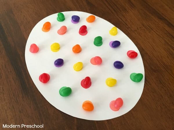 Color Matching Activity With Jelly Bean Beans Crafts & Activities for Kids
