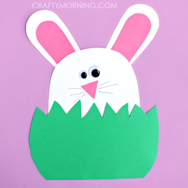 Bunny Paper Craft Ideas For Kids Creative Bunny Hiding Paper Craft