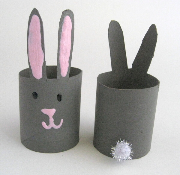 Bunny Paper Craft Ideas For Kids Creative Bunny Toilet Paper Roll Napkin Rings  Craft