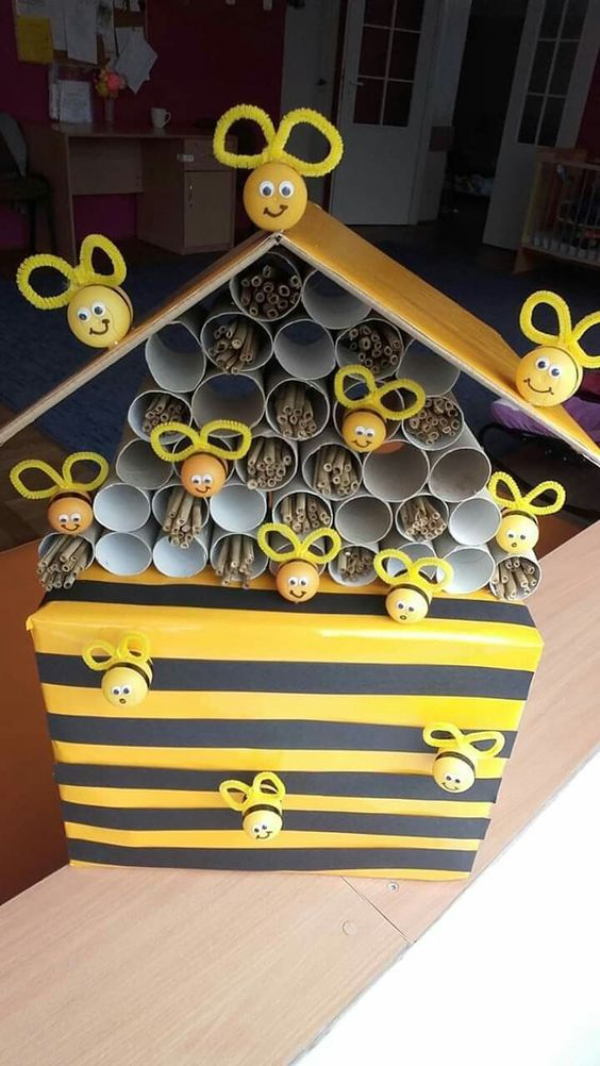 Beehive Craft Ideas for Kids Creative Carton Beehive Craft 
