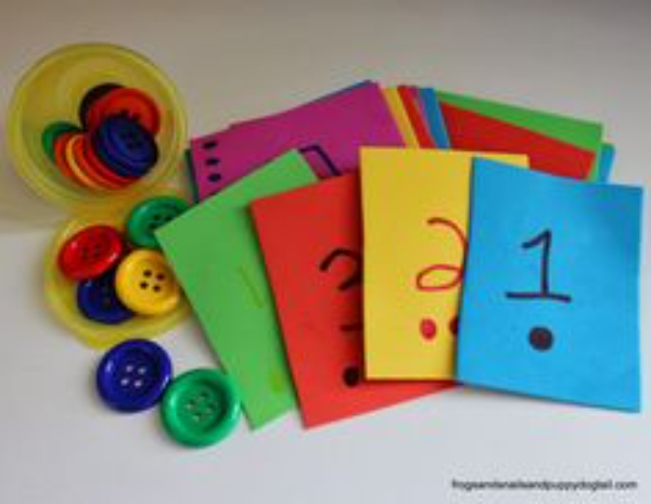 Creative Counting Way With Buttons