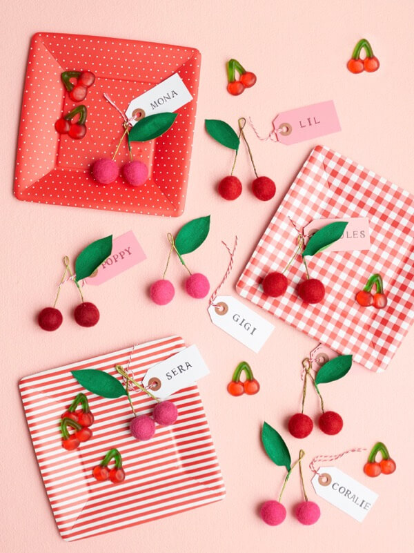 Creative DIY  Cherry Place Card Cherry Crafts & Activities for Kids