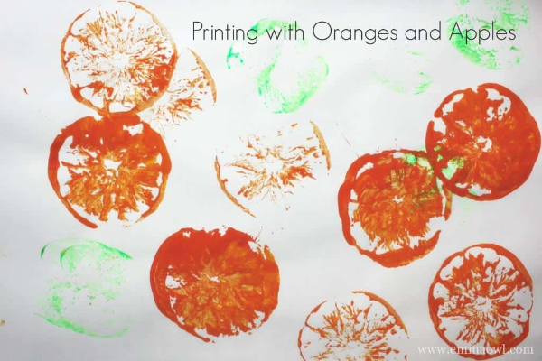 Creative Orange Printing Ideas For Kids Orange Paintings for Kids