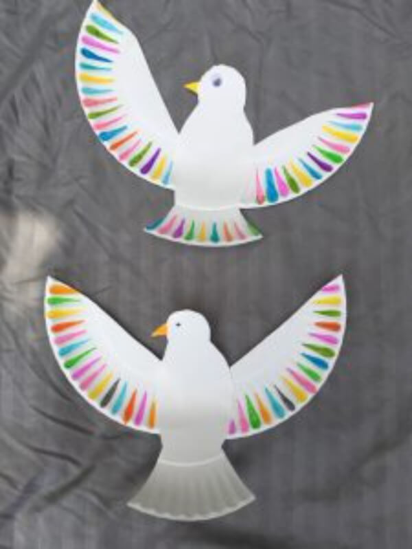 Creative Paper Plate Dove Craft For Kids Paper Plate Animal Crafts for Kids
