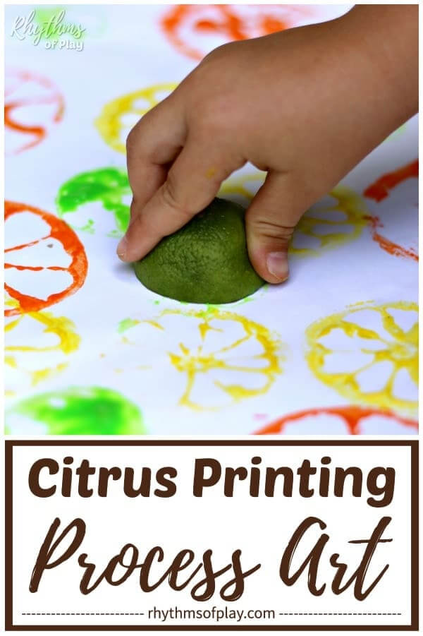 Creative Printing Art For Kids With Lime