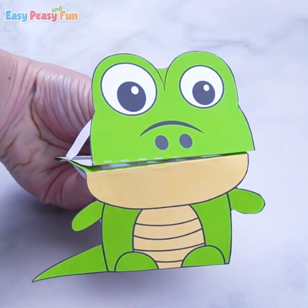 Crocodile Printable Craft For Kids Animal Paper Crafts for Kids
