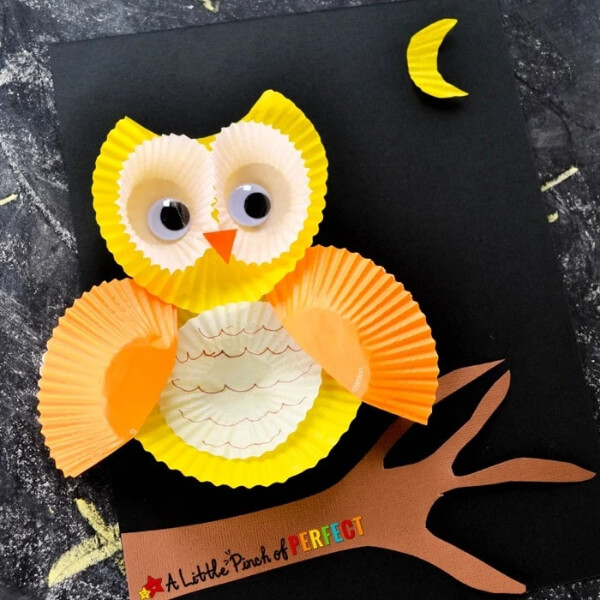Owl Craft & Activities For Kids How To Make Cute Cupcake Liner Owl Craft With Kids