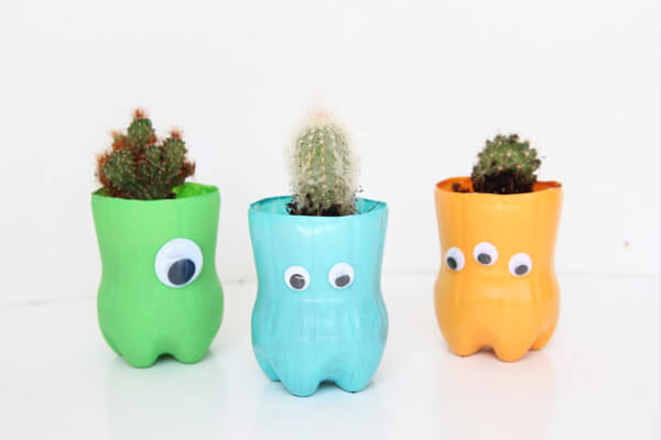 Easy Eco-Friendly Planters School Craft Project With Plastic Bottle
