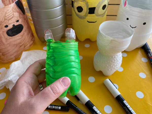 How To Make Animal Plant Pots With Recycled Bottles