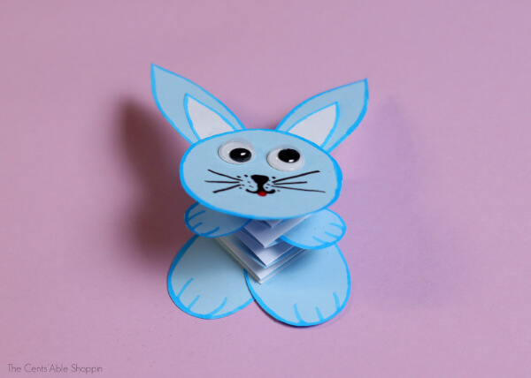 Bunny Paper Craft Ideas For Kids Cute Fluffy Bunny Paper Craft