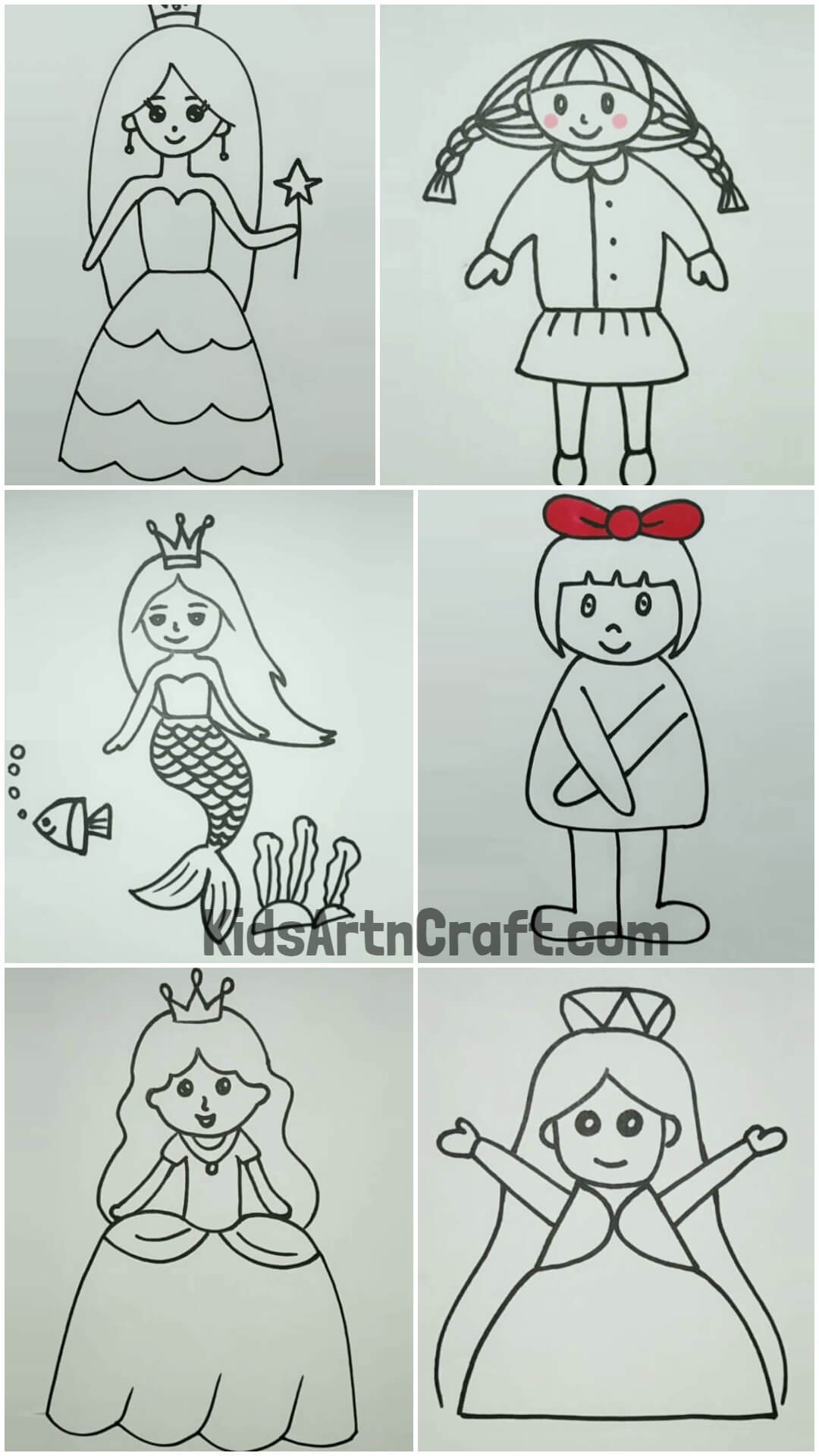 Cute Girl Drawing Ideas For Kids