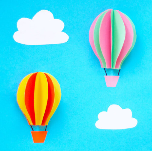 DIY 3D Hot Air Balloon Activity For  Preschoolers