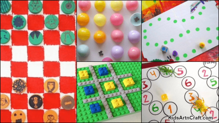 DIY Board Games Ideas For Kids - Kids Art & Craft