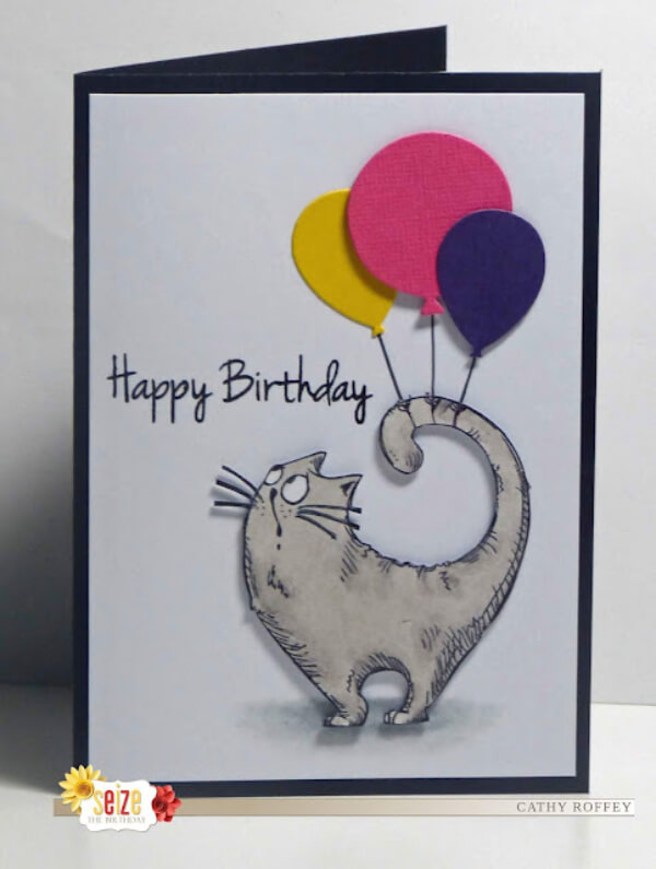 DIY Cat Birthday Printable Card