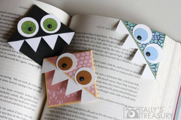 Corner Page Bookmark Craft With Paper