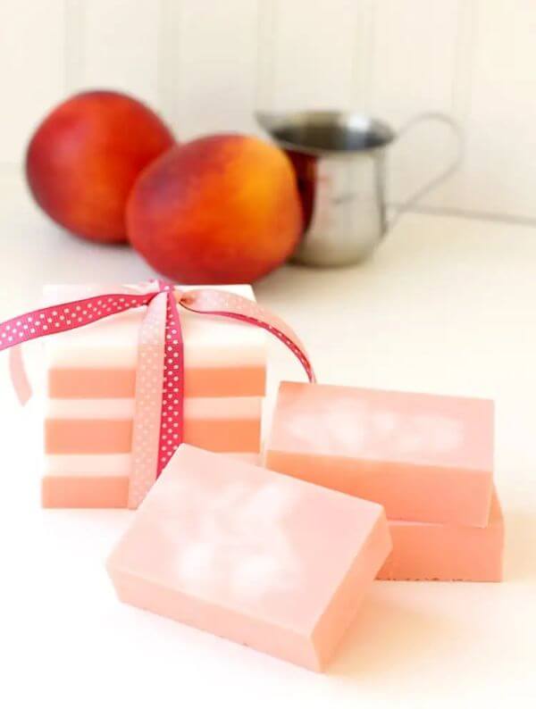 DIY Homemade Peaches Soap Crafts