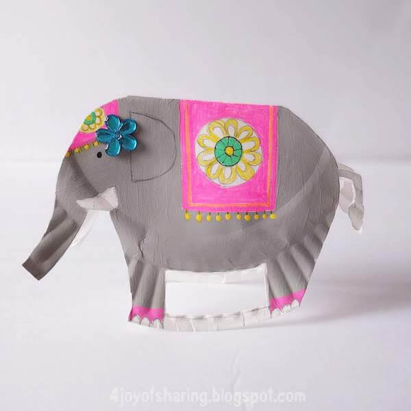 Rocking Elephant Paper Plate Craft For Kids
