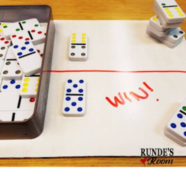 Domino Math Game For Teaching Fraction Fun Math Activities for 4th Graders at Home