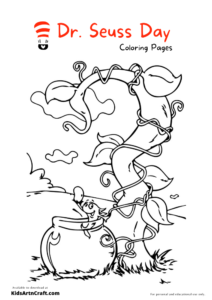 Dr. Seuss Day Coloring Pages For Kids – Free Printables - Kids Art & Craft