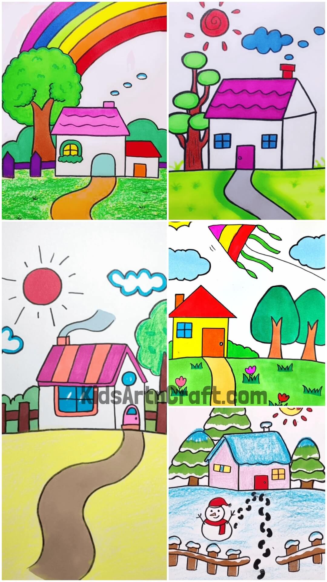 Draw Beautiful Sceneries With Some Vibrant Colors