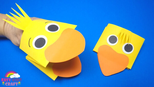 Duck Crafts & Activities For Kids Duck Hand Puppet Craft For Kids