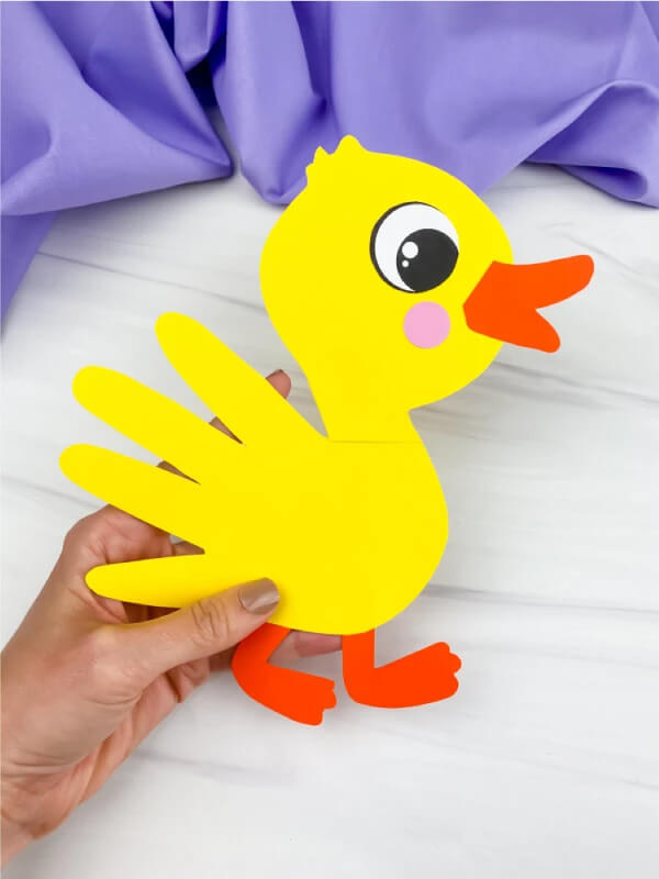 Duck Crafts & Activities For Kids Handprint Paper Duck Craft For Kids