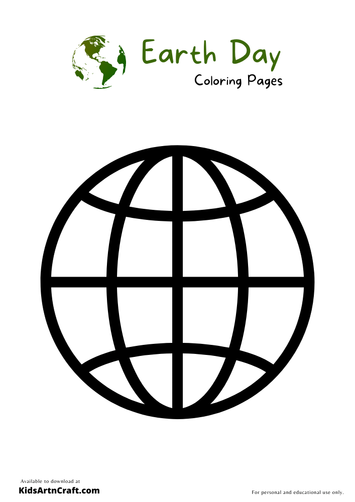 International Earth Day Coloring Pages For Kids – Free Printables