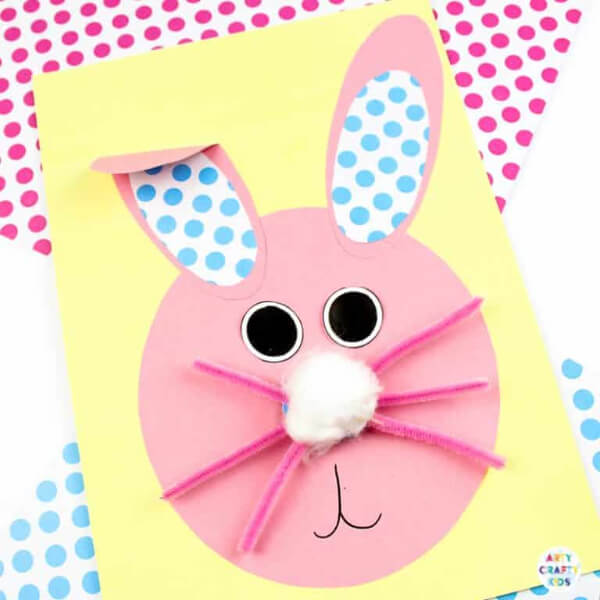 Bunny Paper Craft Ideas For Kids  Easter Bobble Nose Bunny Craft