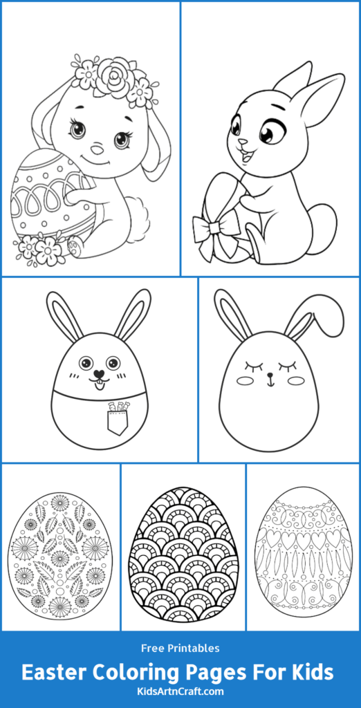 Easter Coloring Pages For Kids – Free Printables - Kids Art &amp; Craft