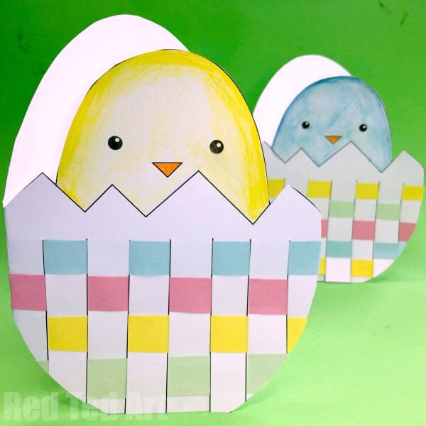 Chick Craft Ideas for Kids Easter Egg Printable Craft