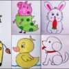 Easy Animal Drawings With colors For Kids