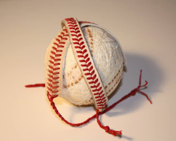 Easy Baseball String Bracelet Craft Idea For Kids
