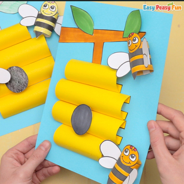 Beehive Craft Ideas for Kids Easy Beehive Paper Craft