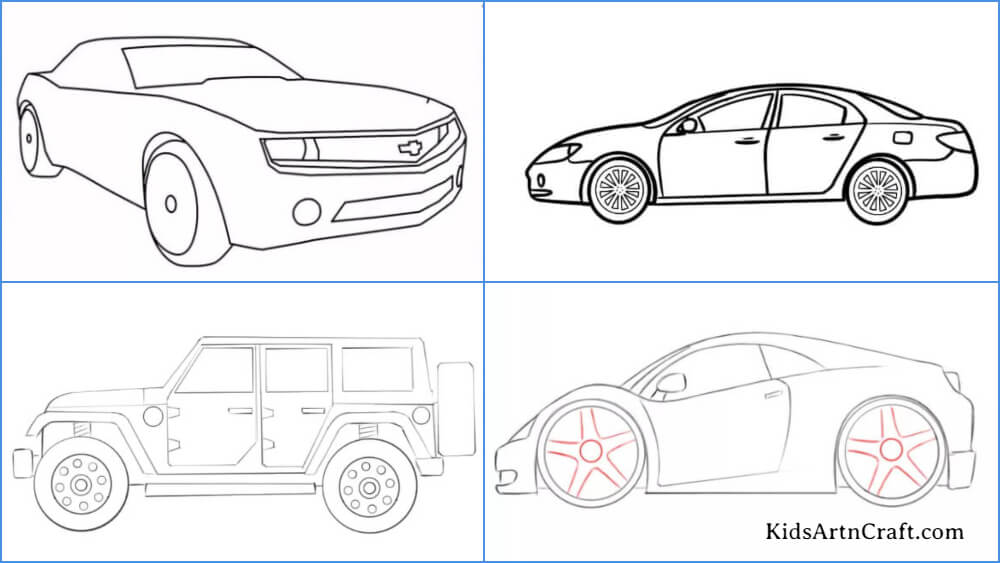 Discover 155+ car easy sketch latest