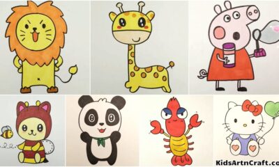 Easy & Cute Animal Drawing For Kids