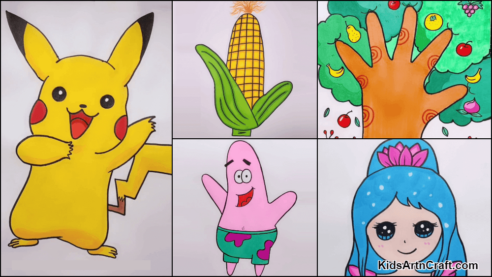 Easy Drawing Ideas For 7 Year Old Kids - Kids Art & Craft