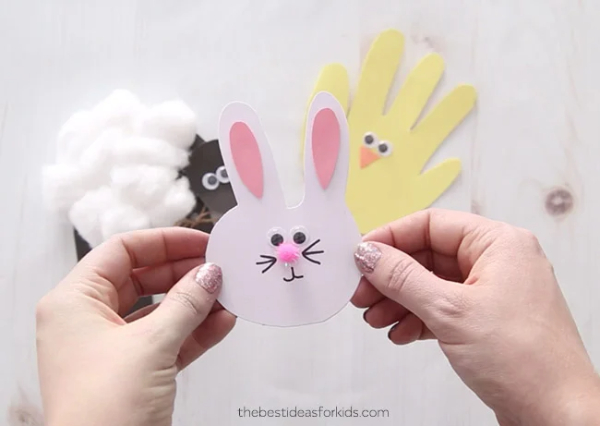 Easy Easter Handprint Card Craft For Kids
