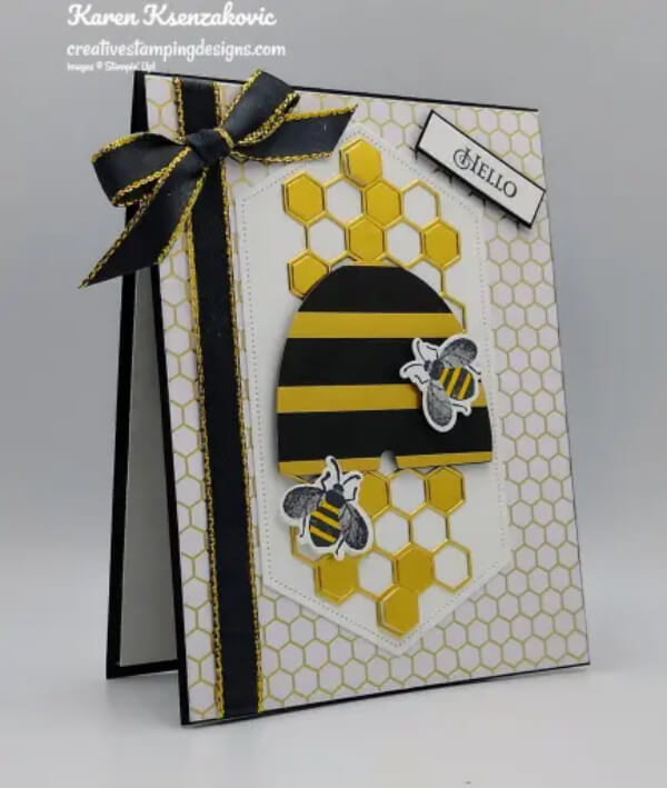 Easy Honey Bee Theme Cards for Kids Honey Bee Greeting Cards