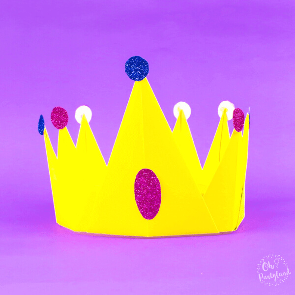 Easy Paper Crown Craft For Kids