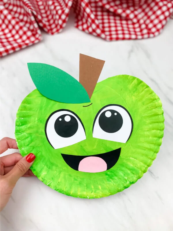 Easy Paper Plate Apple Craft For Kids Apple Crafts & Activities for Kids