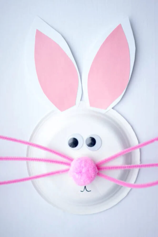 Bunny Paper Craft Ideas For Kids Easy Paper Plate Bunny Craft