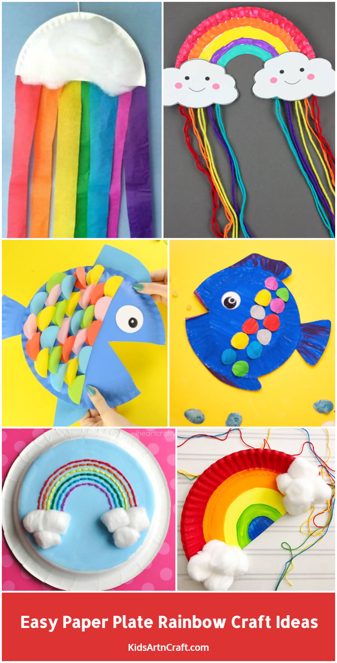 Easy Paper Plate Rainbow Craft Ideas