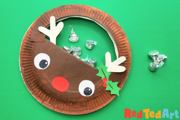 Easy Paper Plate Reindeer Crafts Reindeer Purse Craft With Paper Plate
