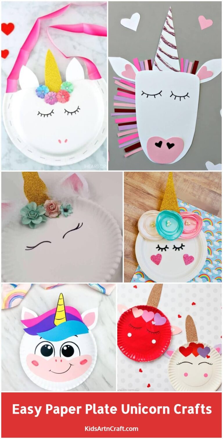 Easy Paper Plate Unicorn Crafts - Kids Art & Craft